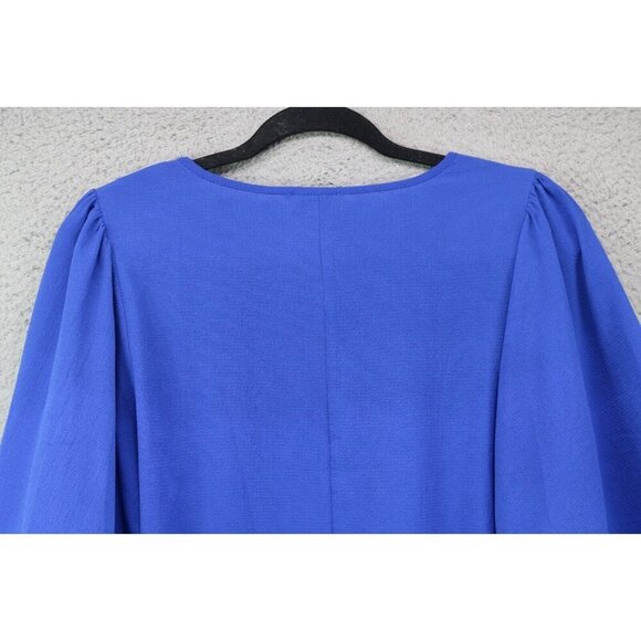 Umgee Royal Blue Bohemian Large Bell Mesh Trim Sleeves Top-Size Small - Picture 9 of 9